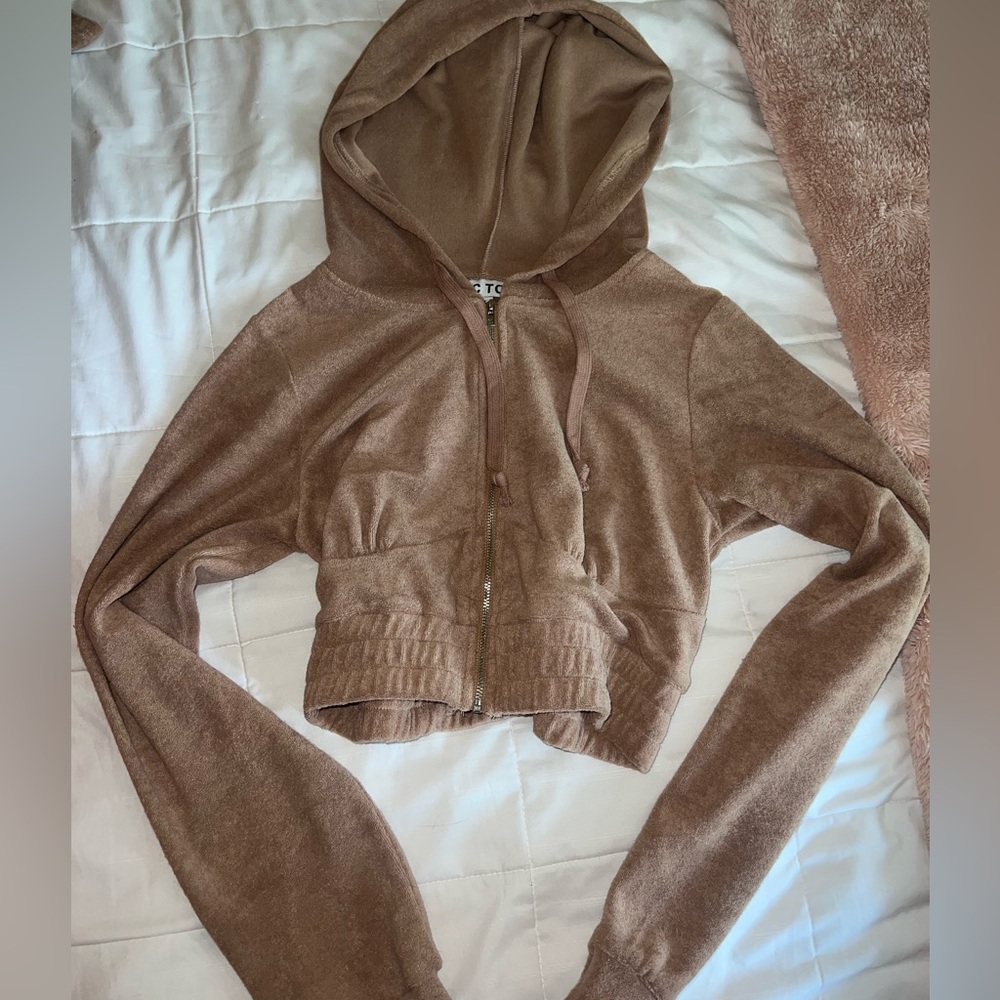 Tic Toc Brown Teddy Bear Zip Up